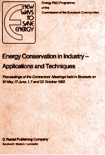 ENERGY CONSERVATION <em>IN</em> <em>IN</em>DUSTRY-APPLICATIONS <em>AND</em> <em>TECHNIQUES</em>
