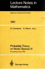 LECTURE NOTES IN MATHEMATICS 1391: PROBABILITY <em>THEORY</em> ON VECTOR SPACES IV