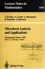 MICROLOCAL ANALYSIS <em>AND</em> <em>APPLICATIONS</em>