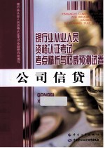 银行业从业<em>人员</em>资格认证考试考点精析与权威预测试卷  公司信贷