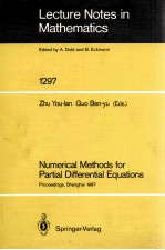 LECTURE NOTES IN MATHEMATICS 1297: NUMBERICAL METHODS FOR <em>PARTIAL</em> <em>DIFFERENTIAL</em> <em>EQUATION</em>S