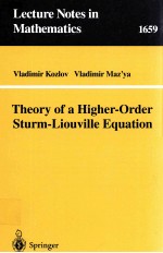 <em>THEORY</em> OF A HIGHER-ORDER STURM-LIOUVILLE EQUATION