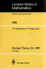 LECTURE NOTES <em>IN</em> MATHEMATICS 1380: NUMBER <em>THEORY</em>