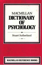 M<em>A</em>CMILL<em>A</em>N DICTION<em>A</em>RY <em>OF</em> PSYCHOLOGY