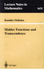 MAHLER FUNCTION<em>S</em> AND TRAN<em>S</em>CENDENCE
