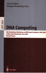 Lecture Notes in Computer Science 2054 DNA Computing 6th Internati<em>on</em>al Workshop <em>on</em> DNA-Based Compute