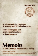 SOME TOPOLOGICAL <em>AND</em> GEOMETRICAL <em>STRUCTURES</em> IN BANACH SPACES