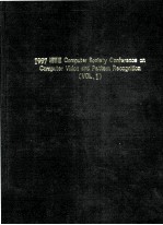 Proceedings 1997 IEEE <em>Computer</em> Society Conference on <em>Computer</em> <em>Vision</em> and Pattern Recognition Volume 