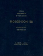 <em>OF</em>FICI<em>A</em>L PROCEEDINGS <em>OF</em> THE THIRTEENTH INTERN<em>A</em>TION<em>A</em>L MOTOR-CON'88 CONFERENCE OCTOBER 3-6