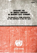 EFFICIENT USE OF ENERGY SOURCES <em>IN</em> MEET<em>IN</em>G HE<em>A</em>T DEM<em>A</em>ND:THE POTENTI<em>A</em>L FOR ENERGY CONSERV<em>A</em>TION <em>A</em>ND FUE