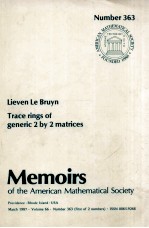 TRACE RINGS OF GENERIC 2<em>BY</em> 2 MATRICES