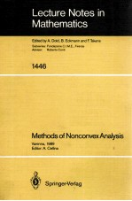 LECTURE NOTES IN MATHEMATICS 1446: <em>METHODS</em> <em>OF</em> NONCONVEX <em>ANALYSIS</em>