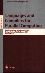 Lecture Notes in Computer Science 2958 Languages and Compilers for Parallel <em>Computing</em> 16th Internati