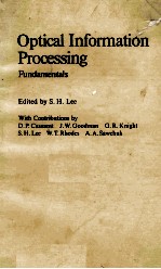 <em>OPTICAL</em> INFORMATION PROCESSING