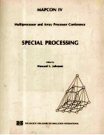 MAPCON IV SPECIAL <em>PROCESSING</em>