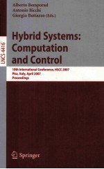 Lecture Notes in Computer <em>Science</em> 4416 Hybrid Systems:Computation and Control 10th International Wor