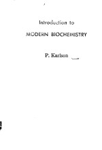 <em>INTRODUCTION</em> TO MODERN BIOCHEMISTRY