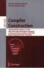Lecture Notes in Computer Science 4420 <em>Compiler</em> Construction 16th International Conference