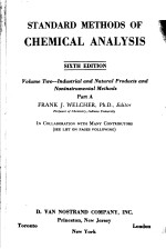 STANDARD <em>METHODS</em> <em>OF</em> CHEMICAL <em>ANALYSIS</em> PART A