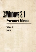 Microsoft <em>Windows</em> <em>TM</em> 3.1 Programmer's Reference Volume 4 Resources