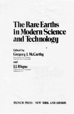 The rate Earths in Modern <em>Science</em> and <em>Technology</em>