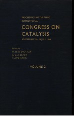 <em>PROCEEDINGS</em> <em>OF</em> THE THIRD <em>INTERNATI<em>ON</em>AL</em> C<em>ON</em>GRESS <em>ON</em> CATALYSIS <em>VOLUME</em> Ⅱ