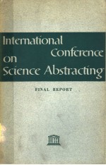 INTERNATI<em>ON</em>AL COMFERENCE <em>ON</em> SCIENCE ABSTRACTING