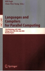 Lecture Notes in Computer Science 2481 Languages and Compilers for Parallel <em>Computing</em> 15th Workshop
