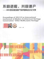不同进程，共同遗产  2013西安建筑遗产保护国际会议论文集