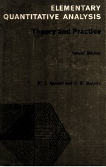 Elementary Quantitative <em>Analysis</em> Theory And Practice <em>Second</em> <em>Edition</em>
