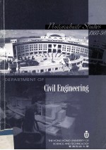 POSTGRADUATE <em>STUDIES</em> 1997-98 DEPARTMENT OF CIVIL <em>ENGINEERING</em>