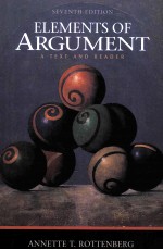 ELEMENTS OF <em>A</em>RGUMENT:<em>A</em> <em>TEXT</em> <em>A</em>ND RE<em>A</em>DER SEVENTH EDITION