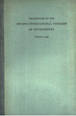 PROCEED<em>IN</em>GS <em>OF</em> THE FOURTH <em>IN</em>TERNATIONAL CONGRESS <em>OF</em> BIOCHEMISTRY <em>VOLUME</em> Ⅲ