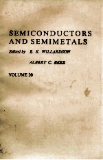 SEMICONDUCTORS <em>AND</em> SEMIMETALS <em>VOLUME</em> 20 SEMI-INSULATING GAAS