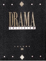 D<em>R</em>AMA C<em>R</em>ITICISM VOLUME 29