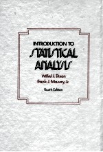 INTRODUCTION TO <em>STATISTICAL</em> ANALYSIS FOURTH <em>EDITION</em>
