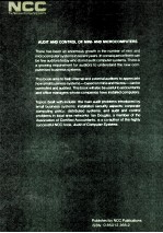 Audit and Control <em>of</em> Mini-and <em>Microcomputers</em>