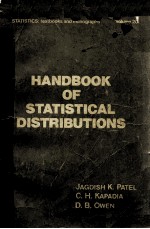 <em>HANDBOOK</em> OF STATISTICS DISTRIBUTIONS