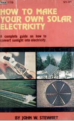<em>HOW</em> <em>TO</em> MAKE <em>YOUR</em> <em>OWN</em> <em>S</em>OLAR ELECTRICITY