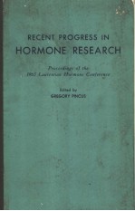 RECENT PROGRESS <em>IN</em> HORMONE RESEARCH VOLUME ⅩⅩ