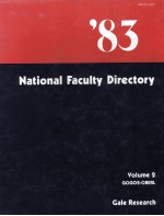 <em>THE</em> NATIONAL FACULTY DIRECTORY 1983 THIRTEENTH <em>EDITION</em> IN THREE VOLUME VOLUME 2 GOGOS-OBERL