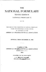 <em>THE</em> NATIONAL FORMULARY