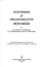 SYNTHESIS O<em>F</em> ORGANOSILCON MONOMERS