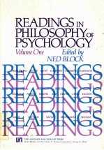 READ<em>IN</em>GS <em>IN</em> PHILOSOPHY <em>OF</em> PSYCHOLOGY <em>VOLUME</em> 1