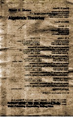 <em>ALGEBRAIC</em> THEORIES