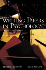 WRIT<em>IN</em>G PAPERS <em>IN</em> PSYCHOLOGY