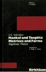 HANKEL <em>AND</em> TOEPLITZ <em>MATRICES</em> <em>AND</em> FORMS