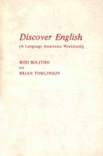 DI<em>S</em>COVER ENGLI<em>S</em>H A LANGUAGE AWARENE<em>S</em><em>S</em> WORKBOOK