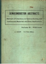 SEMI<em>C</em>ONDU<em>C</em>TOR ABSTRA<em>C</em>TS:ABSTRA<em>C</em>TS OF LITERATURE ON SEMI<em>C</em>ONDU<em>C</em>TING AND LUMINES<em>C</em>ENT MATERIALS AND THEI