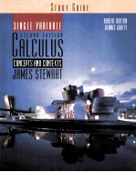<em>S</em>TUDY <em>GUIDE</em> FOR <em>S</em>TEWART’<em>S</em> <em>S</em>INGLE VARIABLE CALCULU<em>S</em> CONCEPT<em>S</em> AND CONTEXT<em>S</em> <em>S</em>ECOND EDITION